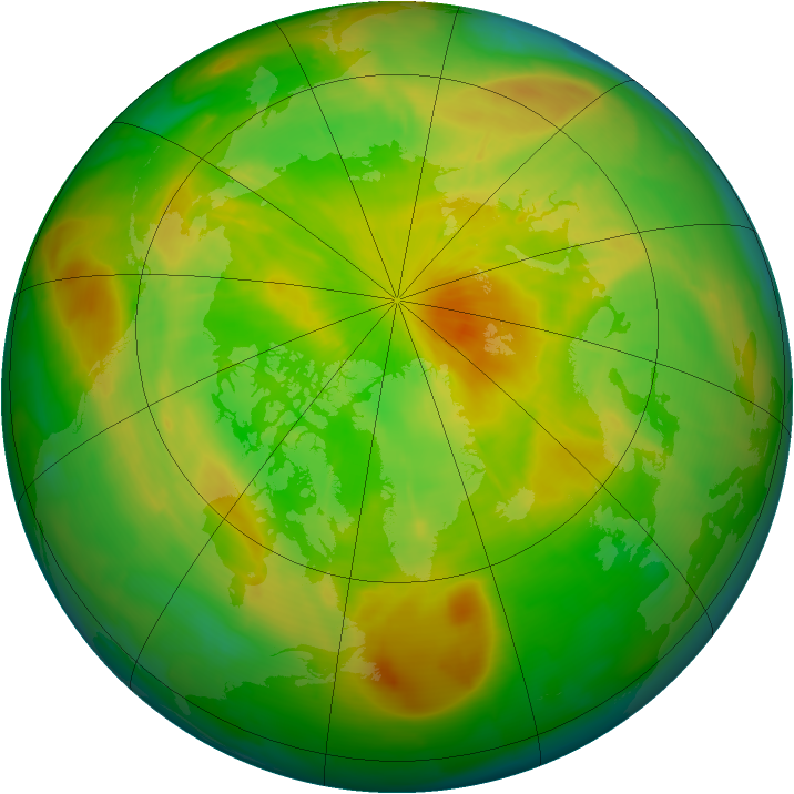 Arctic ozone map for 27 May 2009